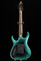 Used Mayones Duvell Elite PRO 7 Monolith Custom Black Blue Burst Sparkle Gloss