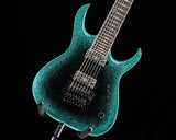Used Mayones Duvell Elite PRO 7 Monolith Custom Black Blue Burst Sparkle Gloss