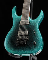 Used Mayones Duvell Elite PRO 7 Monolith Custom Black Blue Burst Sparkle Gloss