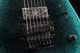 Used Mayones Duvell Elite PRO 7 Monolith Custom Black Blue Burst Sparkle Gloss