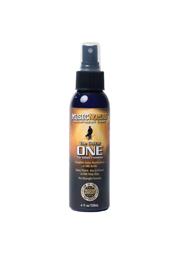 Music Nomad The Guitar ONE - All in 1 Cleaner, Polish, Wax for Gloss Finishes 4 oz.