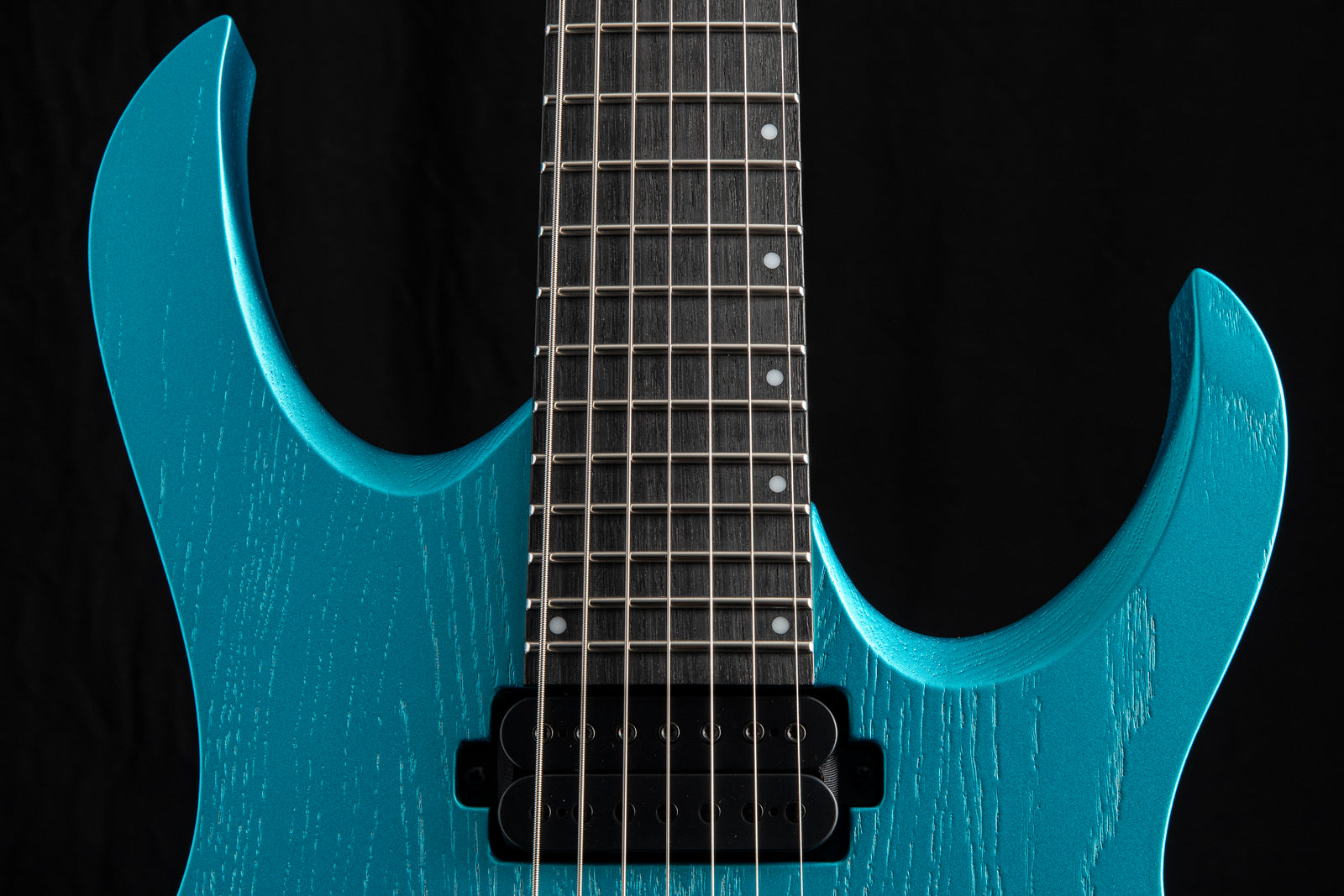 ギター Mayones Duvell standard 7 Mayones Duvell DT 7 B26.5 Opal Blue Metallic Matte