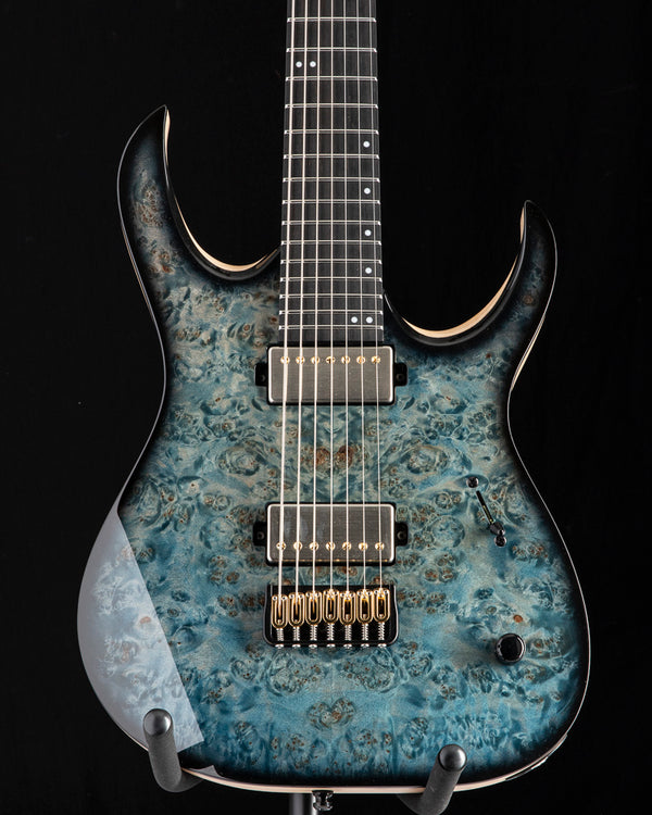 Mayones Duvell Elite 7 Baritone 26.5 Transparent Aquamarine Burst