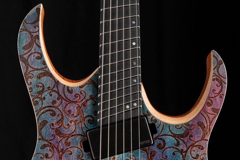 Mayones Duvell Elite VF EMG 6 Transparent Custom Floral