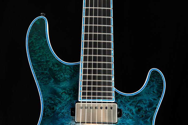 Mayones Regius 7 Custom Ice Blue Burst