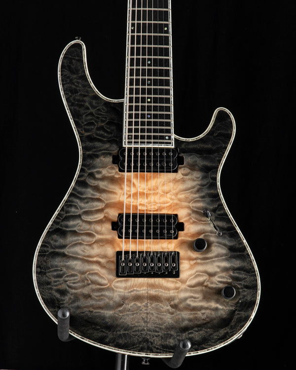 Used Mayones Regius 8 Baritone Trans Negative Fade Blackburst