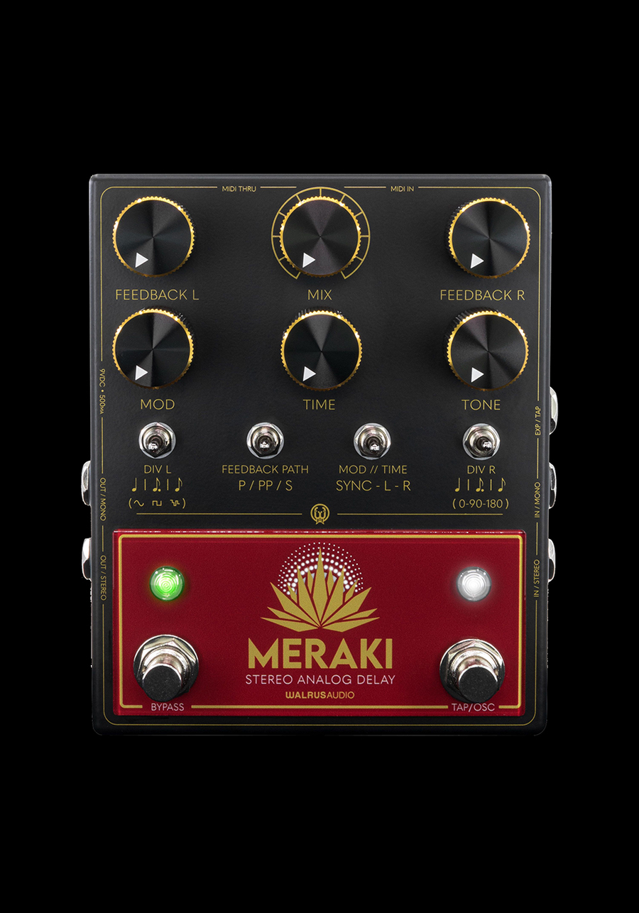 meraki delay pedal Walrus Audio Meraki Stereo Analog Delay