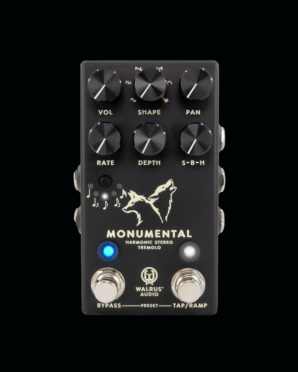 Walrus Audio Monumental Harmonic Stereo Tremolo Black