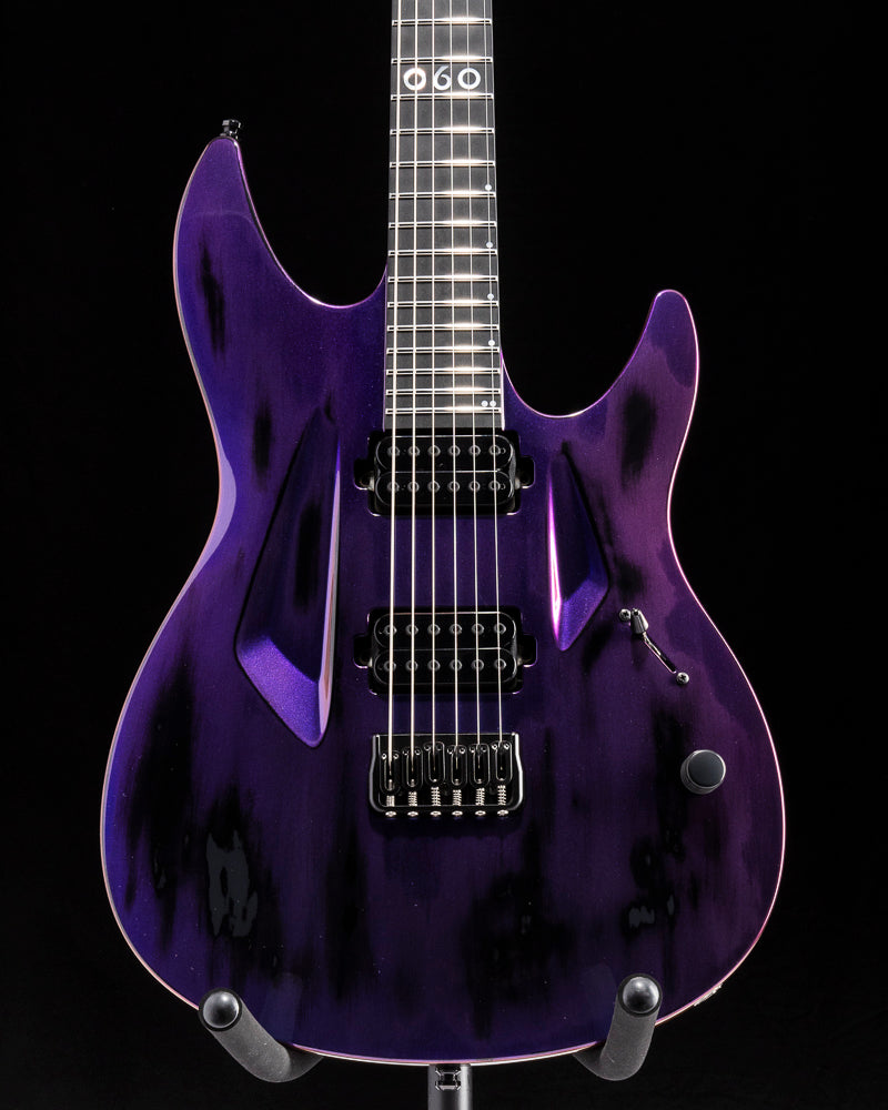 Aristides 060 NAMM 2026 Worn Purple/Red Chameleon