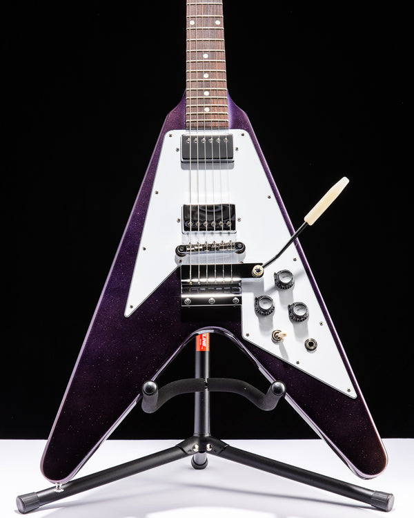 Brian Flying V フライングV Gibson Custom '67 Flying V Reissue Purple Sparkle - Brian's Guitars