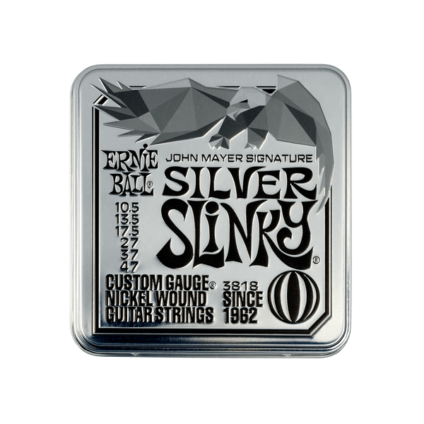 Ernie Ball John Mayer Silver Slinky Signature Electric Guitar Strings 3-Pack