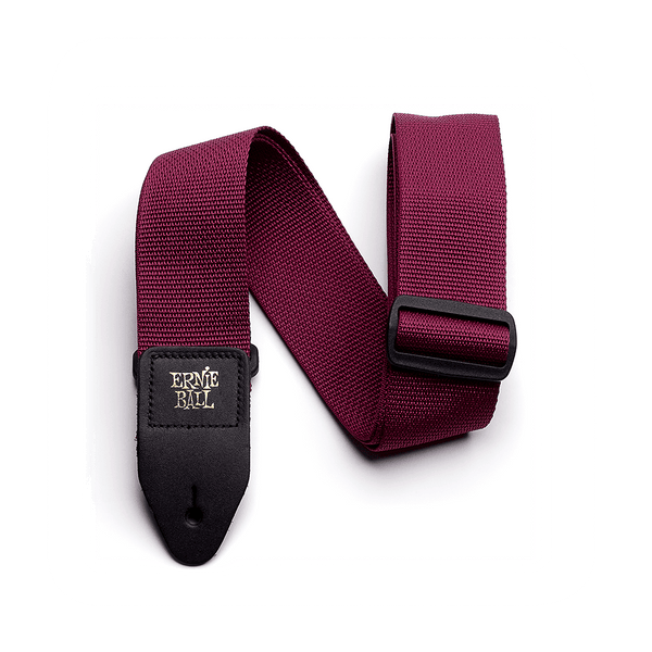 Ernie Ball Polypro Strap Burgundy