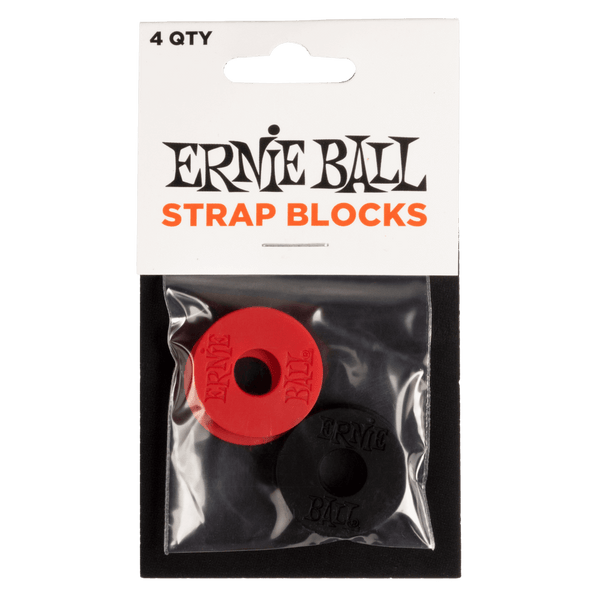 Ernie Ball Strap Blocks Red And Black 4 Pack