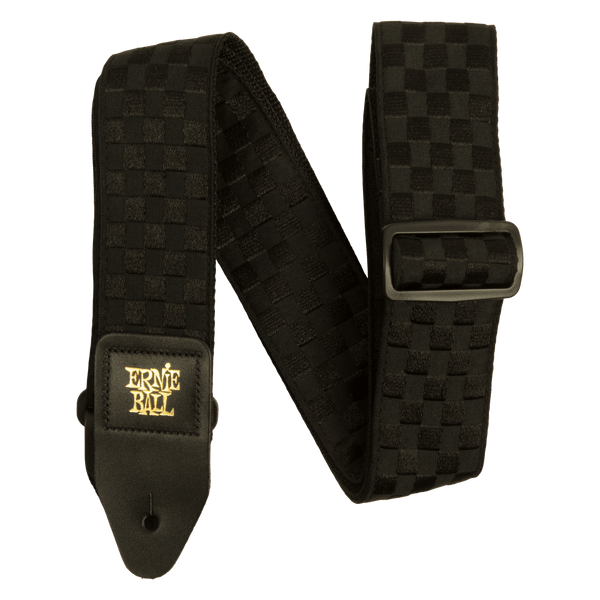 Ernie Ball Classic Jacquard Guitar Strap Black Checkers