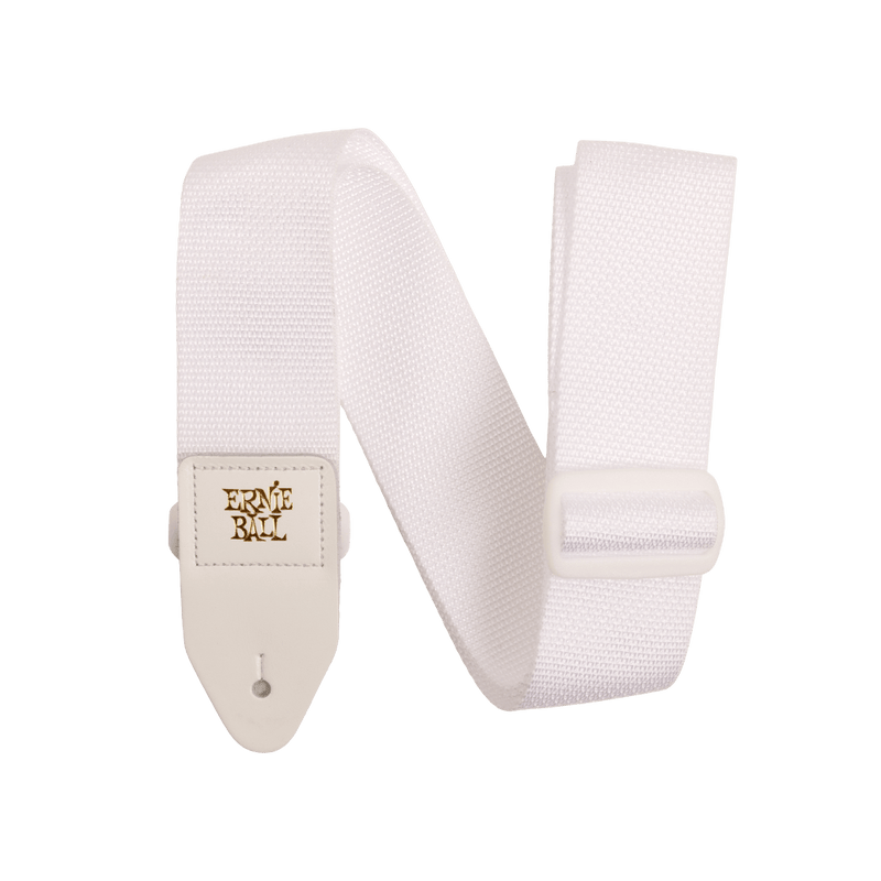 Ernie Ball Polypro Strap White/White