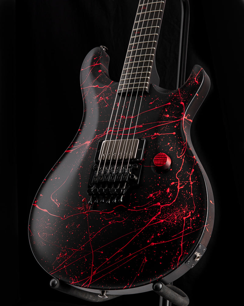 Paul Reed Smith Private Stock Floyd Custom 24 Satin Blood Red Splatter