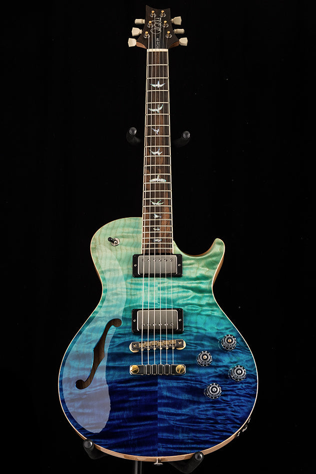 Used Paul Reed Smith Wood Library McCarty Singlecut 594 Semi-Hollow Brian's Limited Blue Fade