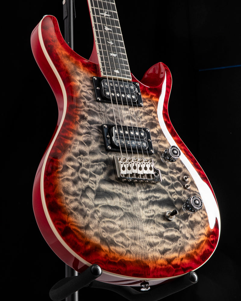 Paul Reed Smith SE Custom 24-08 Quilt Charcoal Cherry Burst