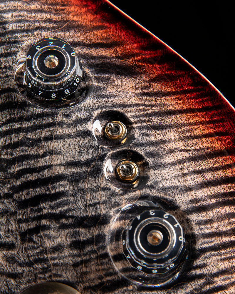 Paul Reed Smith 40th Anniversary Custom 24-08 Semi-Hollow Charcoal Cherry Burst