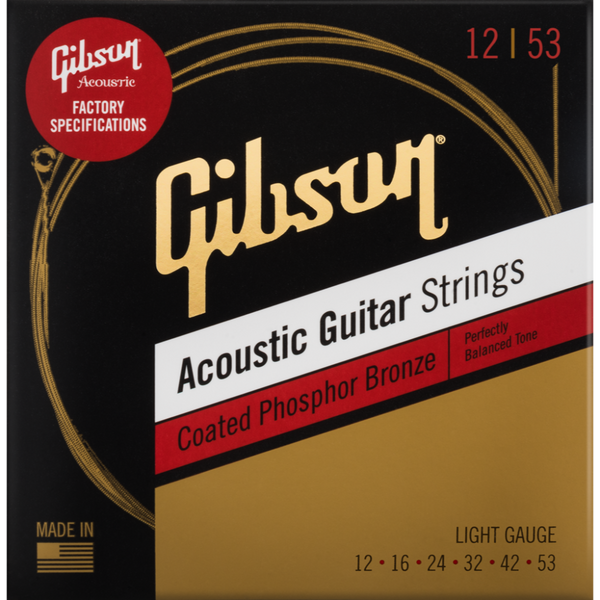 Gibson Coated Phosphor Bronze Acoustic Guitar Strings