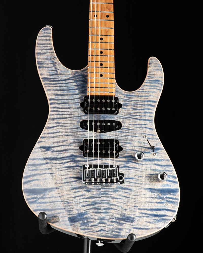 ギター Suhr Modern Pro Trans Blue Denim Suhr Modern Pro Guitar, Trans Blue Denim Slate, Maple
