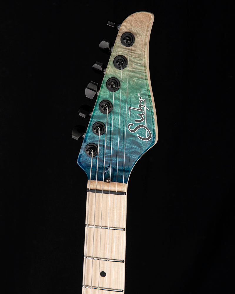 Suhr Custom Modern Aqua Blue Gradient