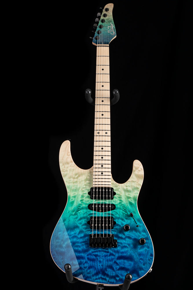 Suhr Custom Modern Aqua Blue Gradient