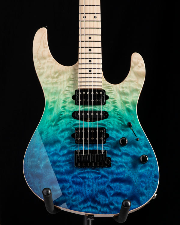 Suhr Custom Modern Aqua Blue Gradient