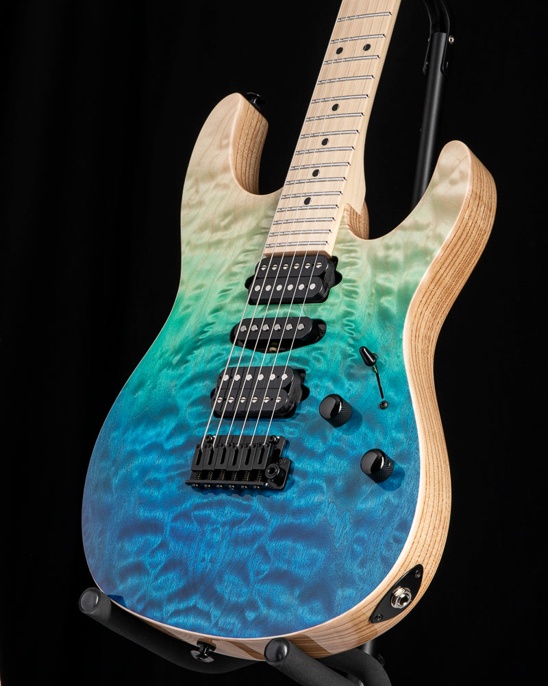 Suhr Custom Modern Aqua Blue Gradient