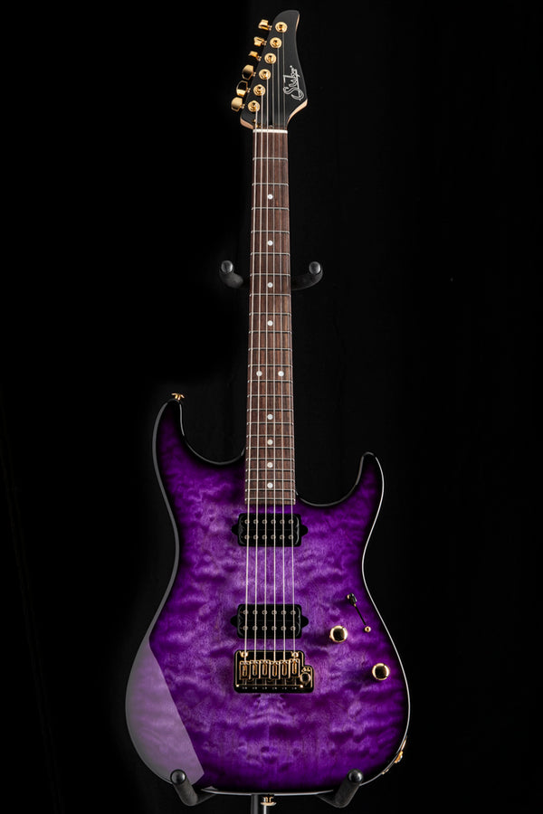 Suhr Custom Standard Trans Purple Thin Burst