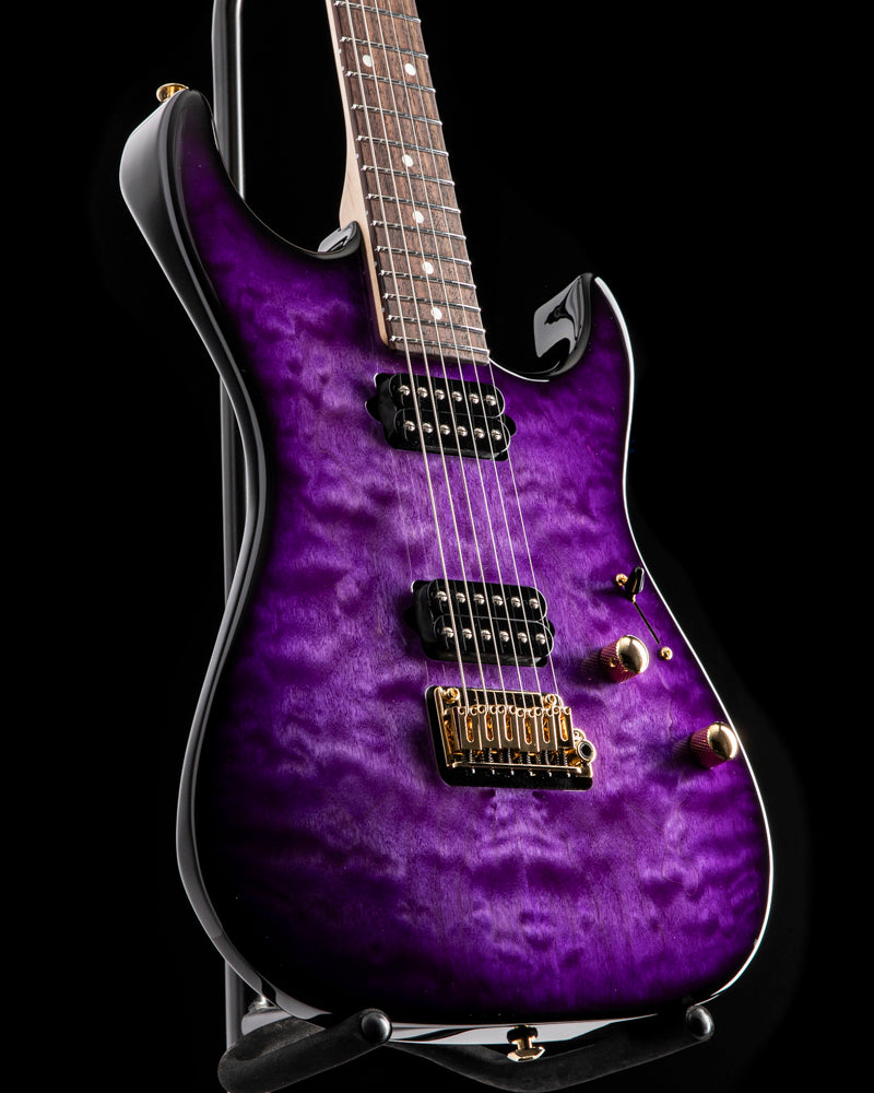 Suhr Custom Standard Trans Purple Thin Burst