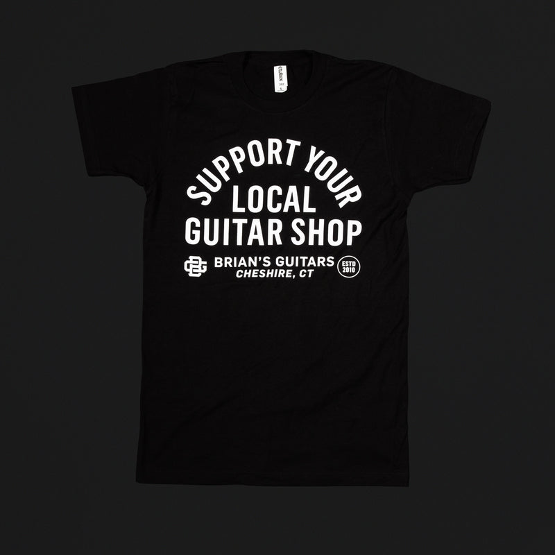 Brian's Guitars "Shop Local" Black T-Shirt