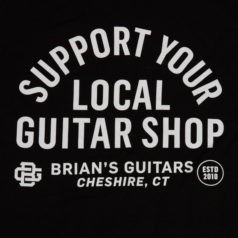 Brian's Guitars "Shop Local" Black T-Shirt