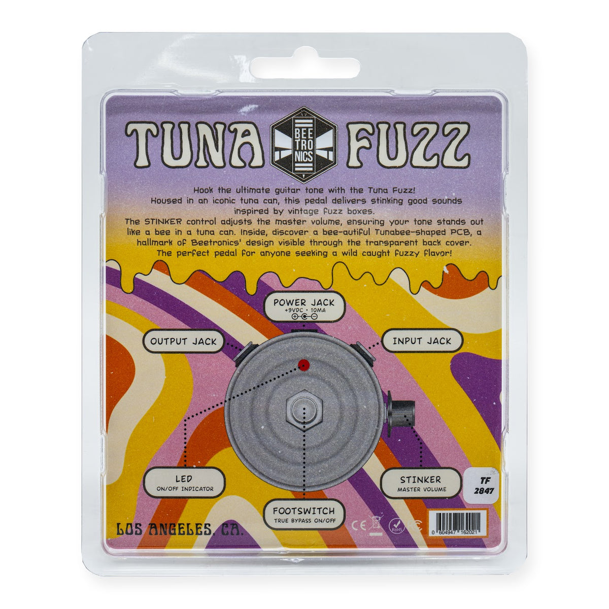 Beetronics Tuna Fuzz Brian's Guitars Psychedelic Foil Limited