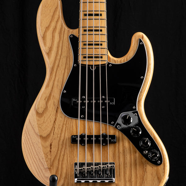 Used Fender American Deluxe Jazz Bass V Natural