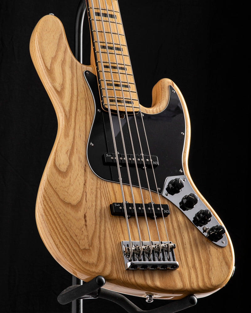 ベース Fender American Deluxe Jazz Bass V Used Fender American Deluxe Jazz Bass V Natural