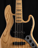 Used Fender American Deluxe Jazz Bass V Natural
