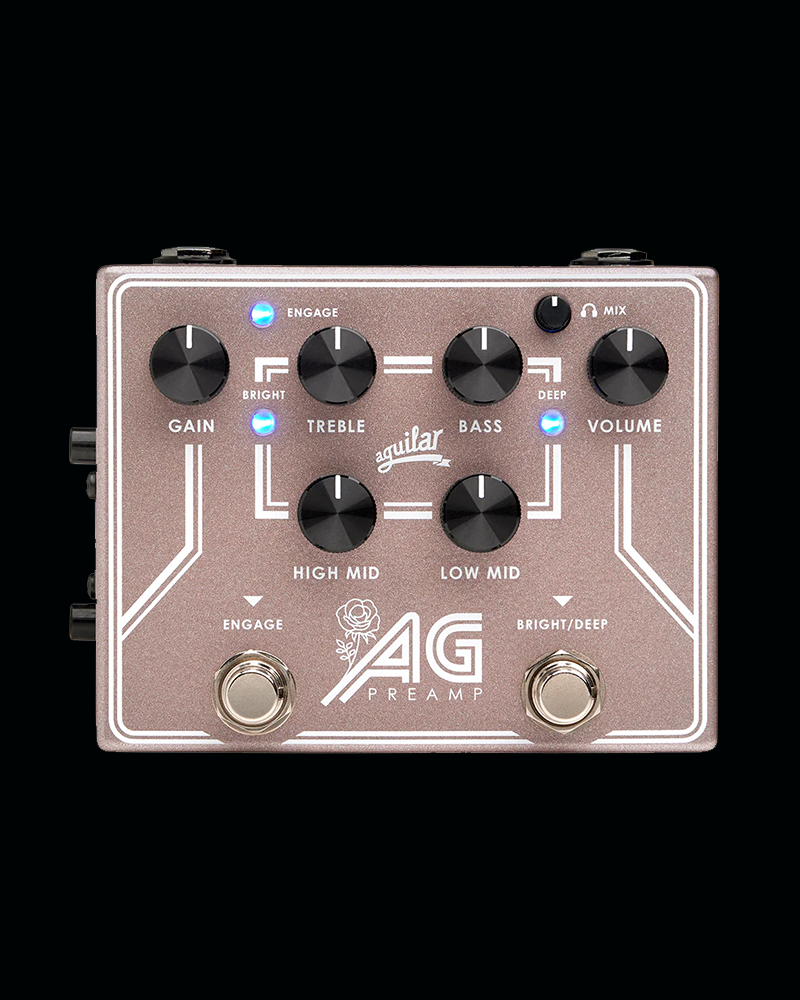 Aguilar AG Preamp Breast Cancer Awareness Month Rose Gold