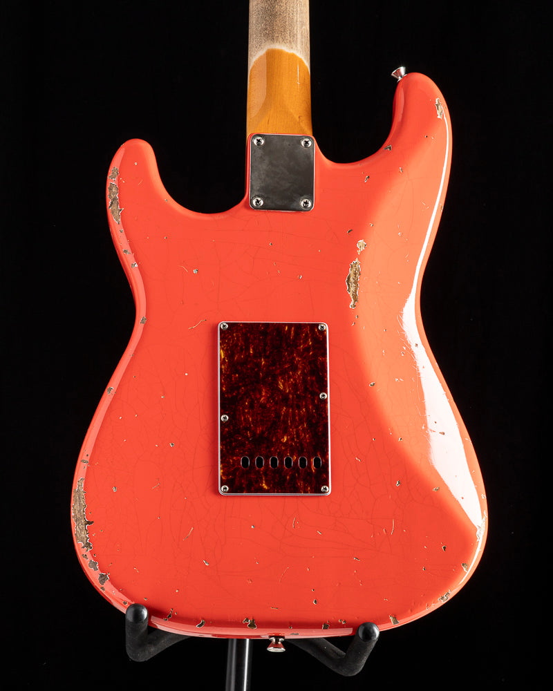 Used Del-Tone 60s S-Style Heavy Aged Fiesta Red