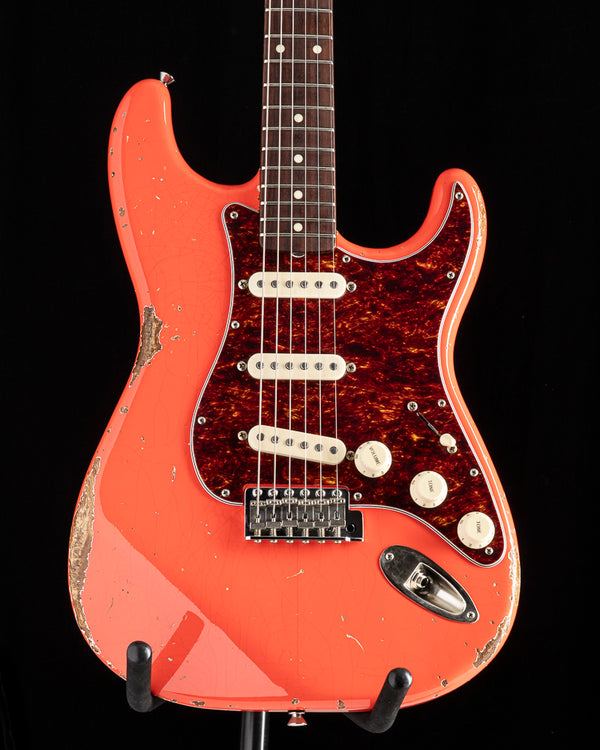 Used Del-Tone 60s S-Style Heavy Aged Fiesta Red