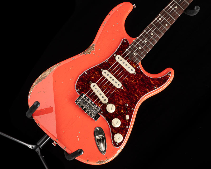 Used Del-Tone 60s S-Style Heavy Aged Fiesta Red