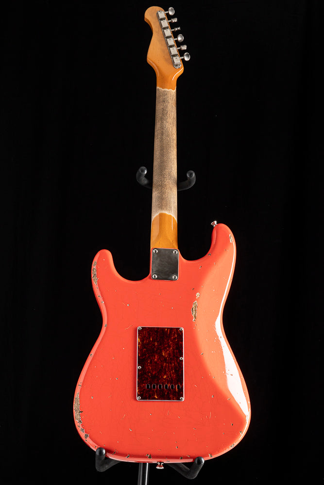 Used Del-Tone 60s S-Style Heavy Aged Fiesta Red