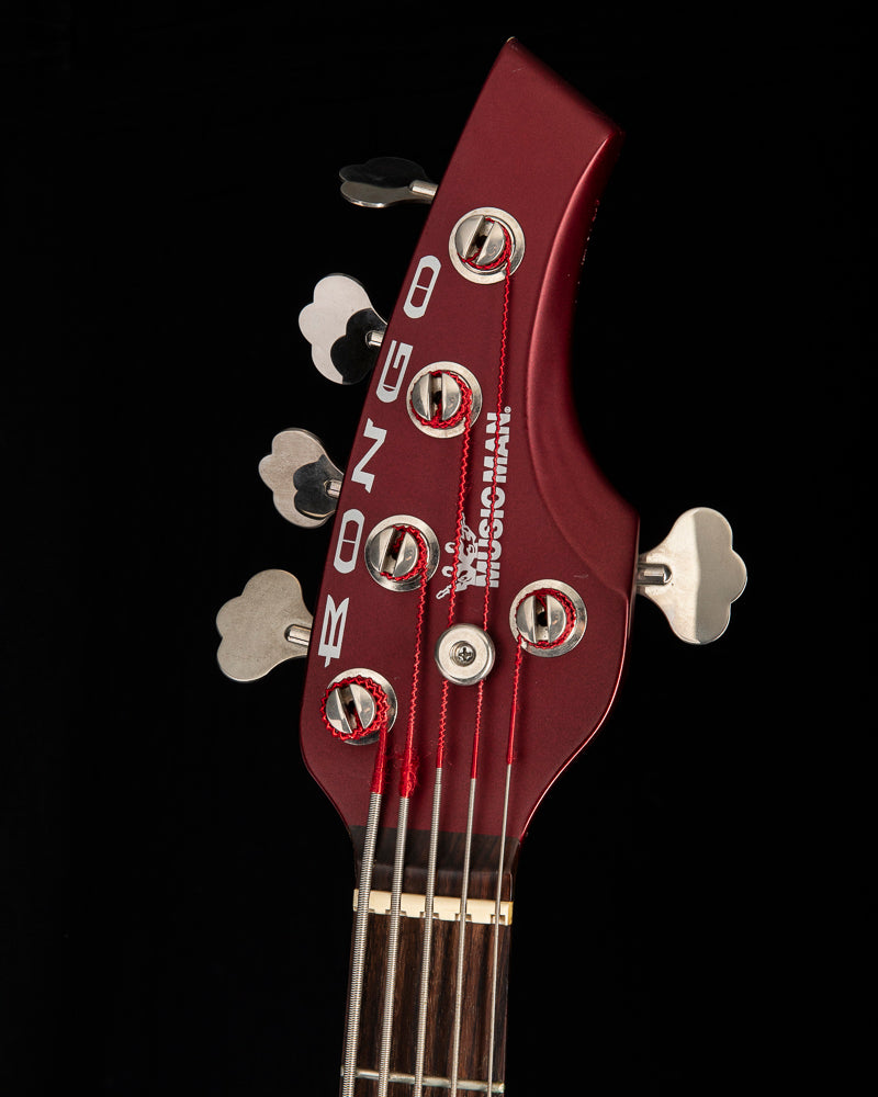 Used Ernie Ball Music Man Bongo 5 HH Burgundy Red
