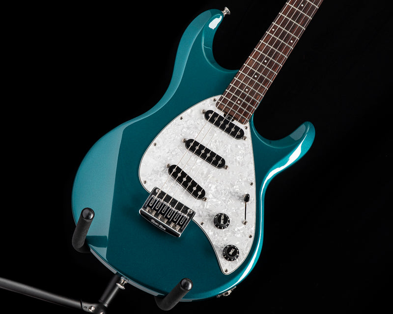 Used Ernie Ball Music Man Silhouette Special SSS Tremolo Teal