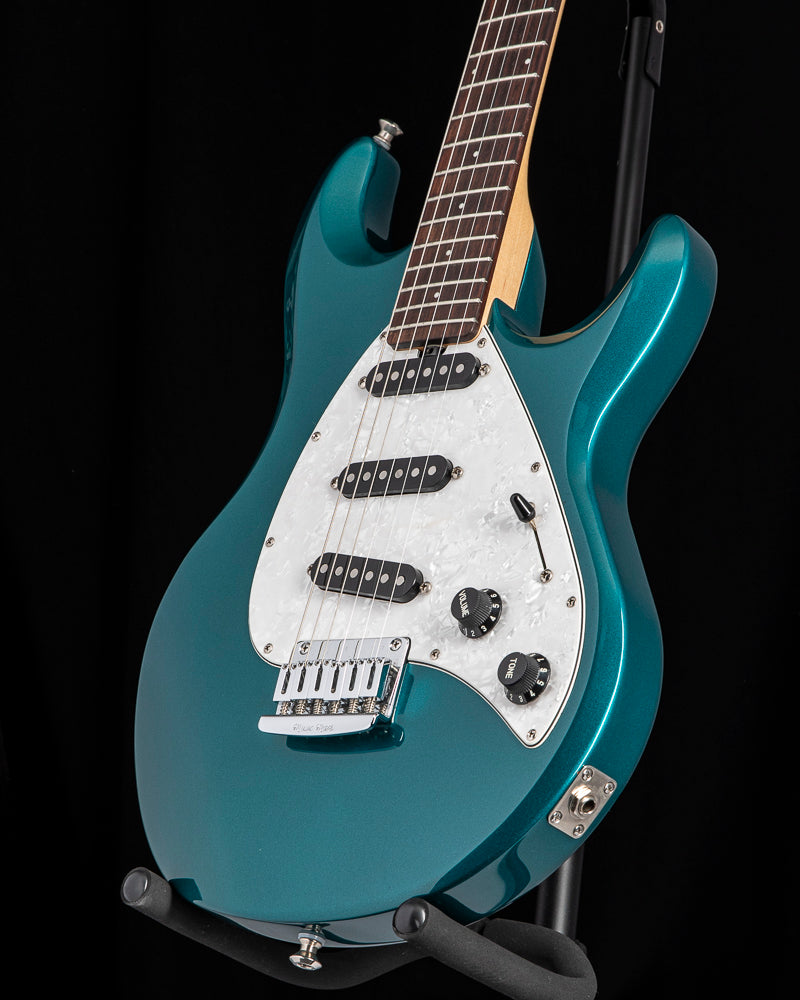 Used Ernie Ball Music Man Silhouette Special SSS Tremolo Teal