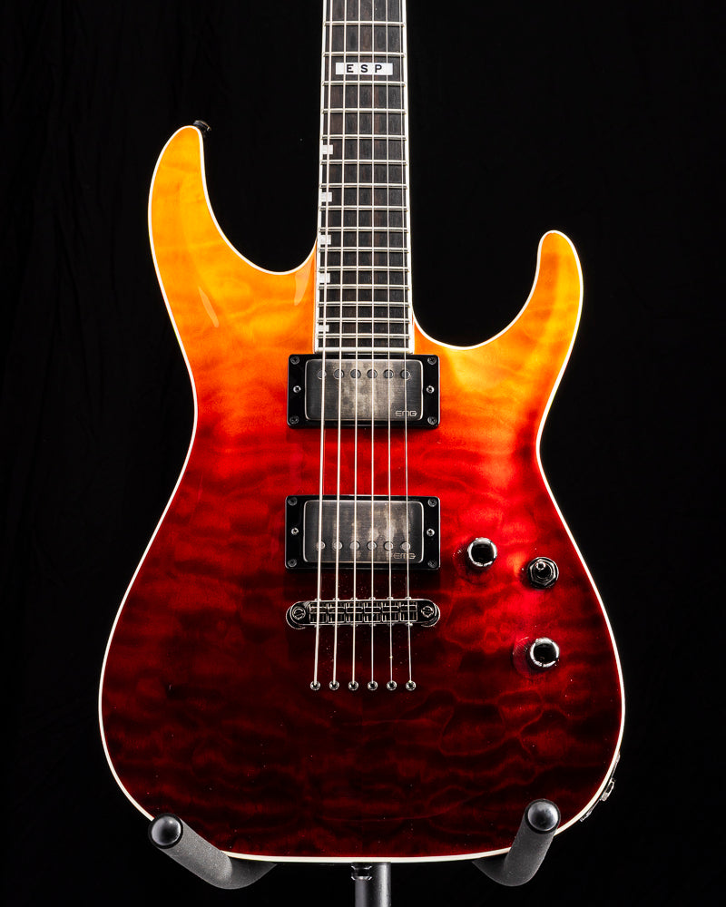 Used ESP E-II Horizon NT-II Tiger Eye Amber Fade
