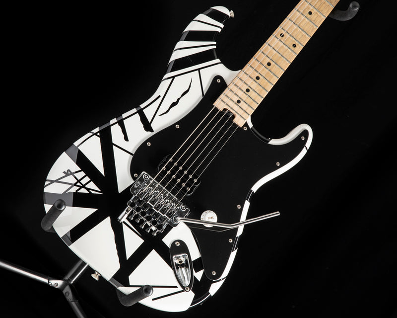 Used EVH Striped Series Black and White