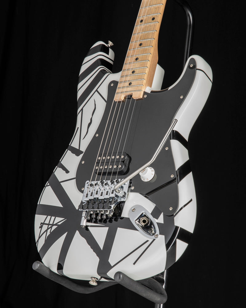 Used EVH Striped Series Black and White