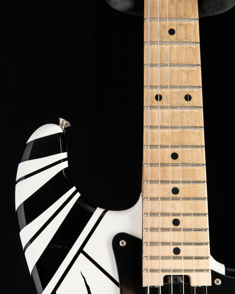 Used EVH Striped Series Black and White