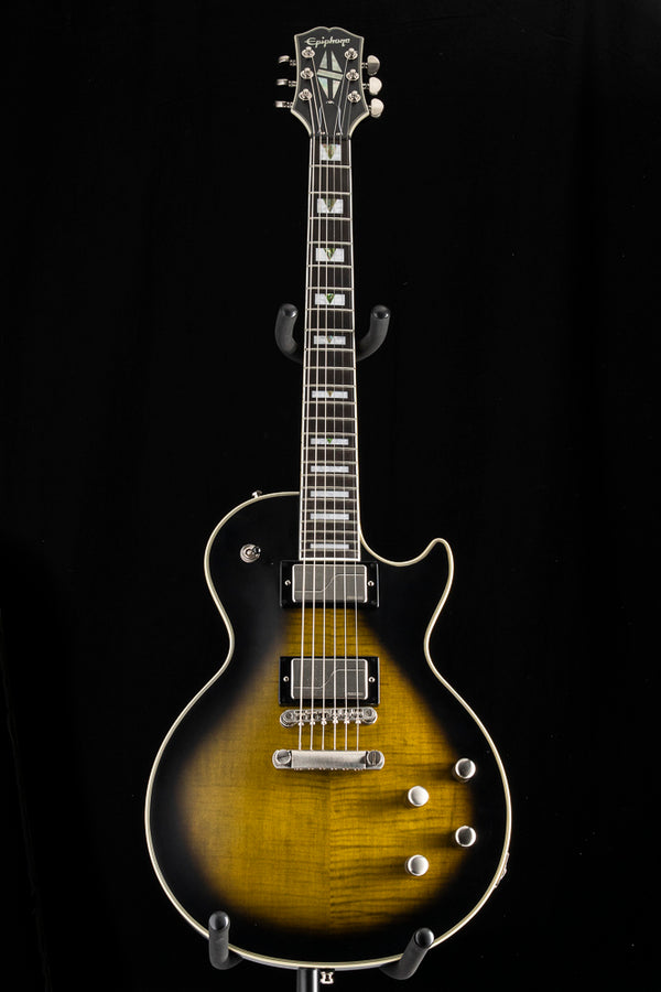 Used Epiphone Prophecy Les Paul Olive Tiger Aged Gloss
